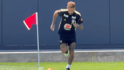 Neymar volta ao gramado e dá mais um passo na recuperação durante a Copa do Mundo